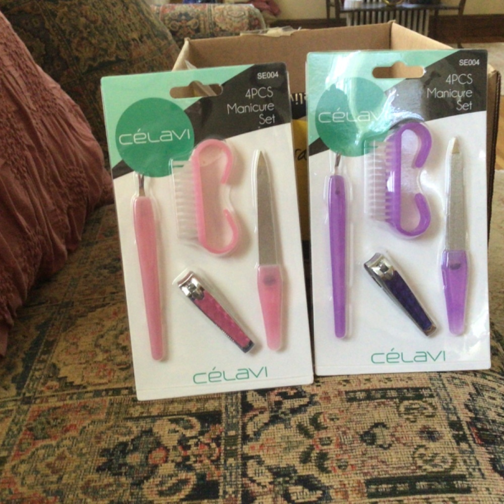 HP💝1- 4pack manicure tools you choose pink or purple - Picture 3 of 6